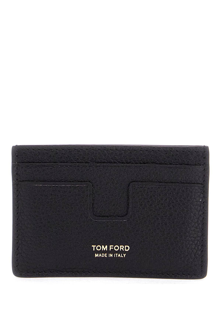 minimalist black calfskin credit card holder-0