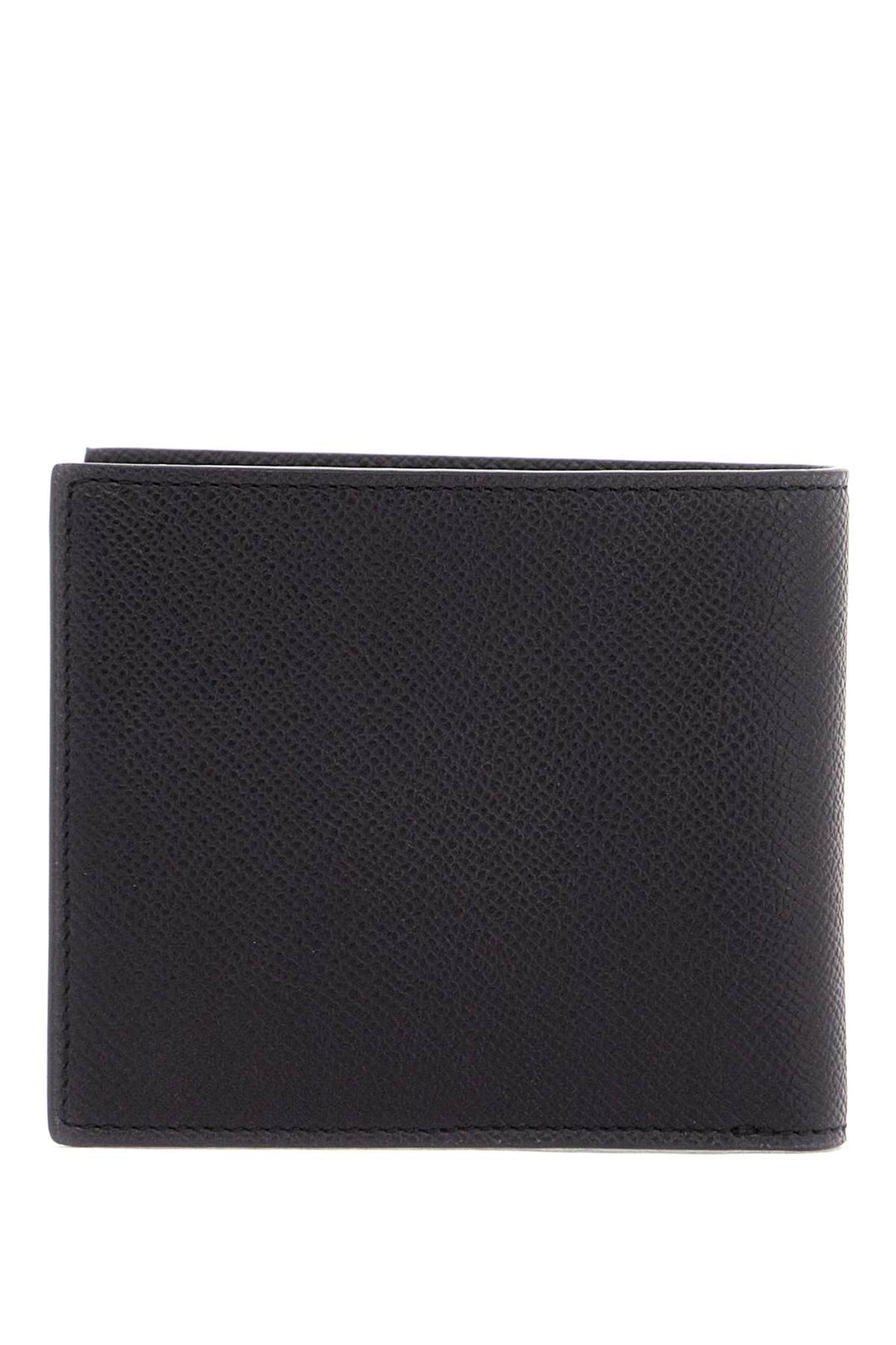 compact foldable black calfskin wallet made in italy-2