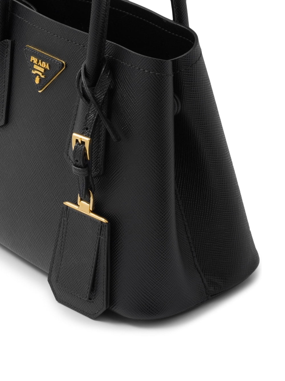 Double Saffiano leather tote bag-12
