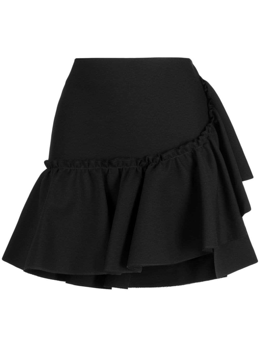 MSGM ruffle-detailing high-waist skirt-1