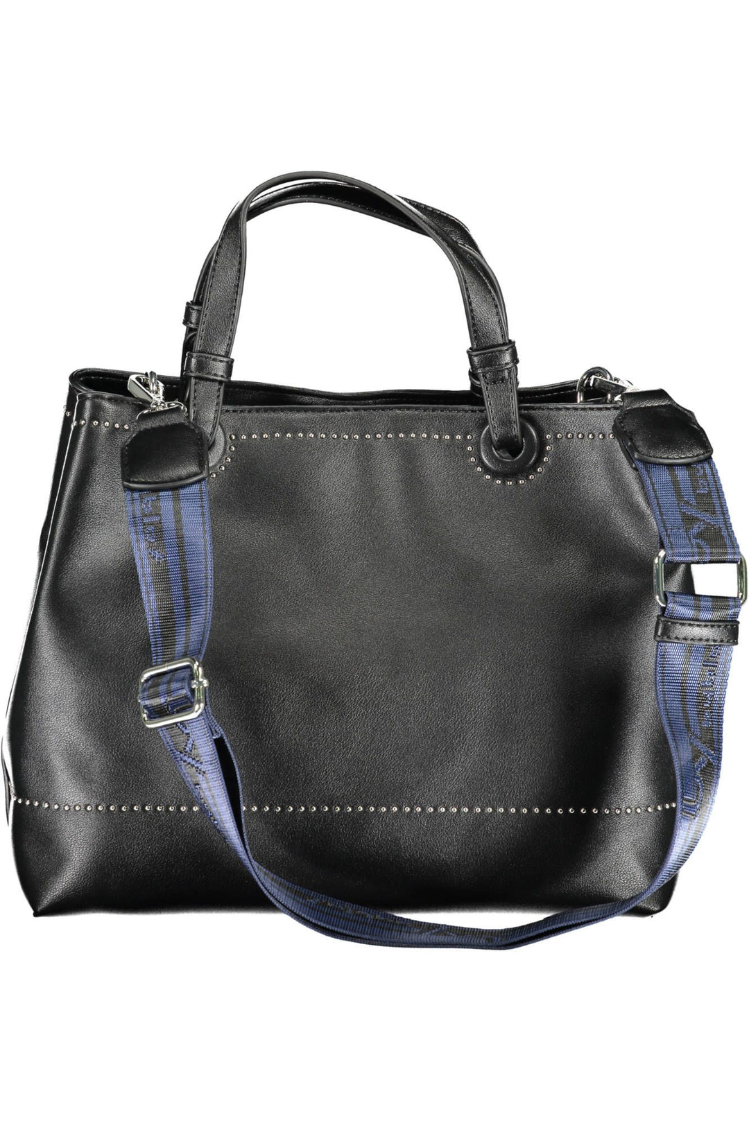 Byblos Elegant Black Two-Compartment Handbag