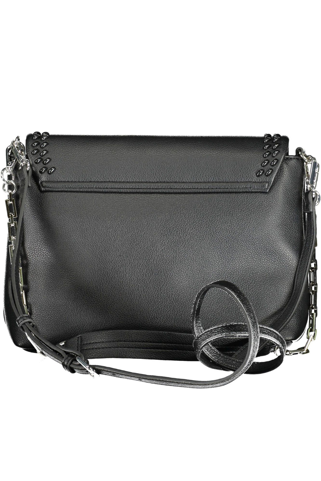 Byblos Elegant Chain-Handle Black Shoulder Bag