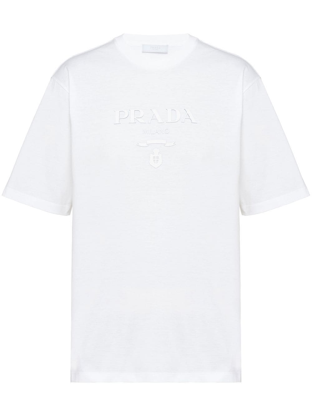 raised-logo cotton T-shirt-0
