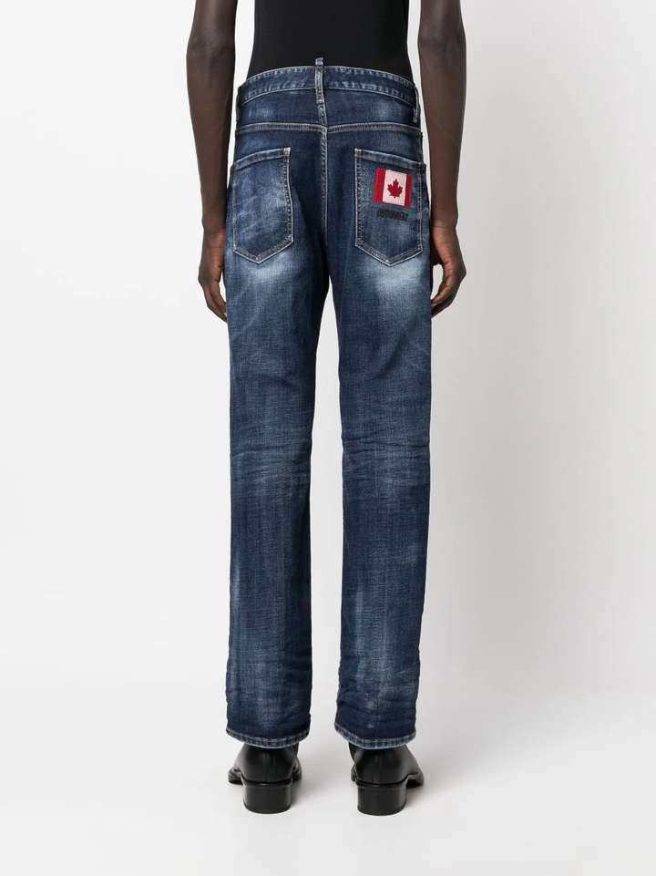 DSQUARED2 low-rise straight-leg jeans-2