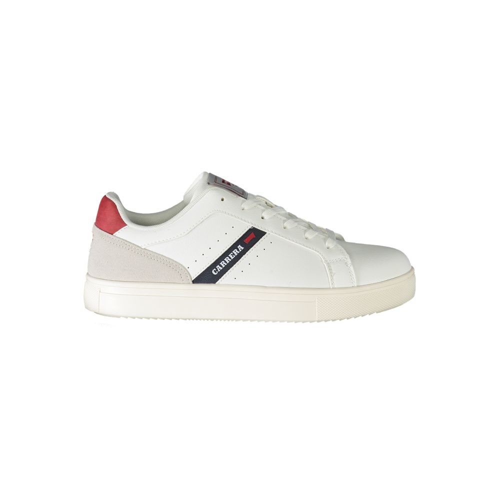 White Polyester Sneaker