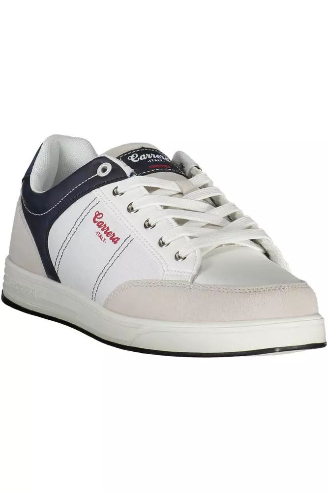 Carrera White Polyester Sneaker