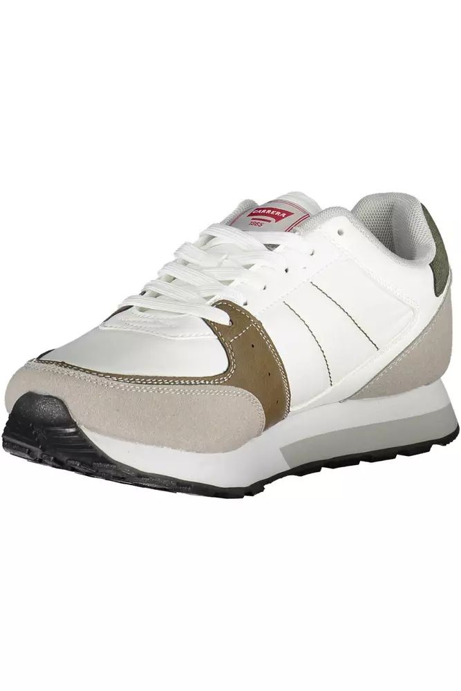 Carrera White Polyester Sneaker