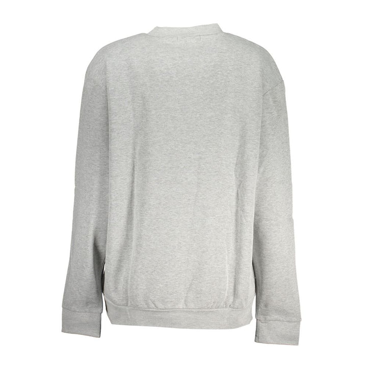 Cavalli Class Gray Cotton Sweater