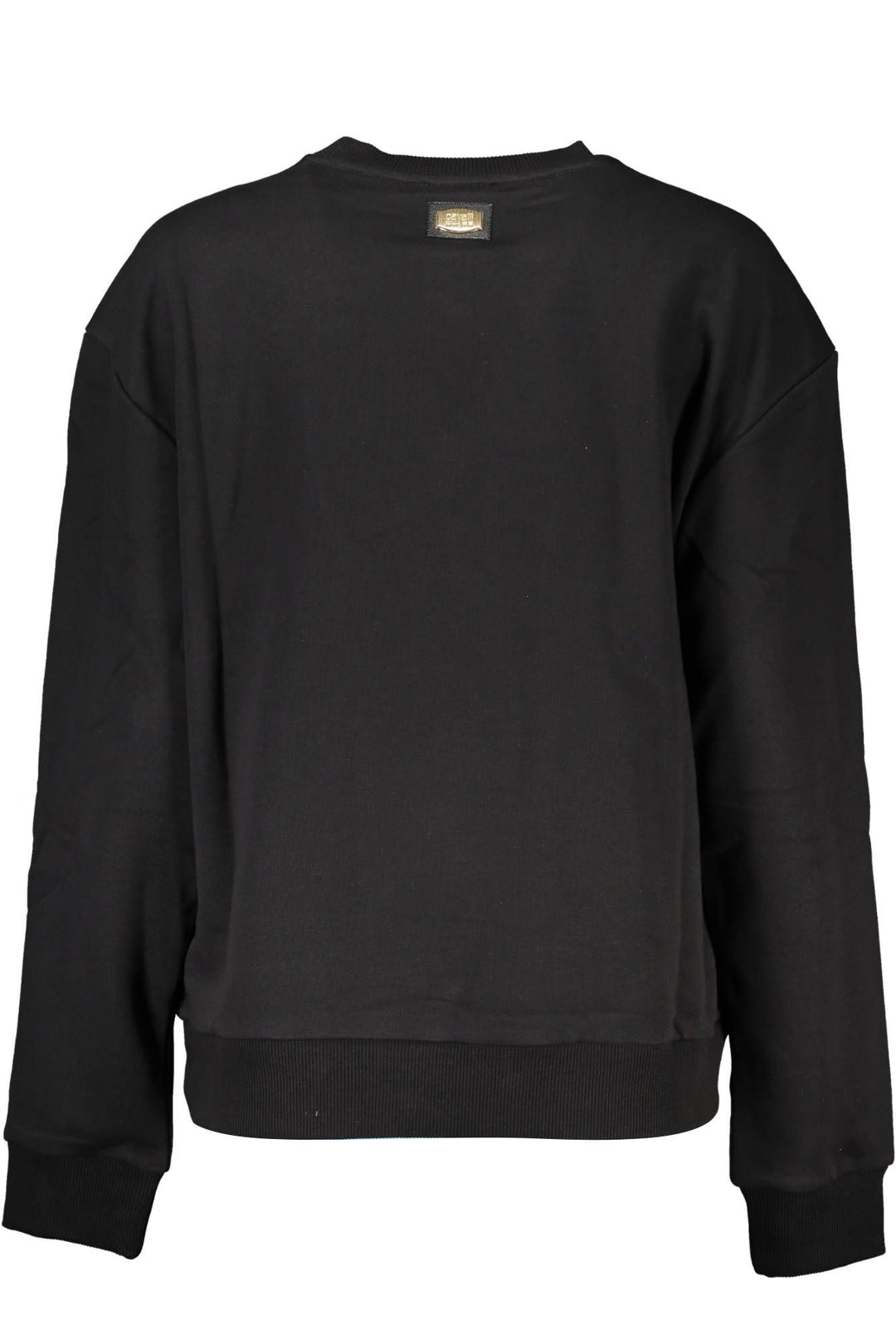 Cavalli Class Black Cotton Sweater