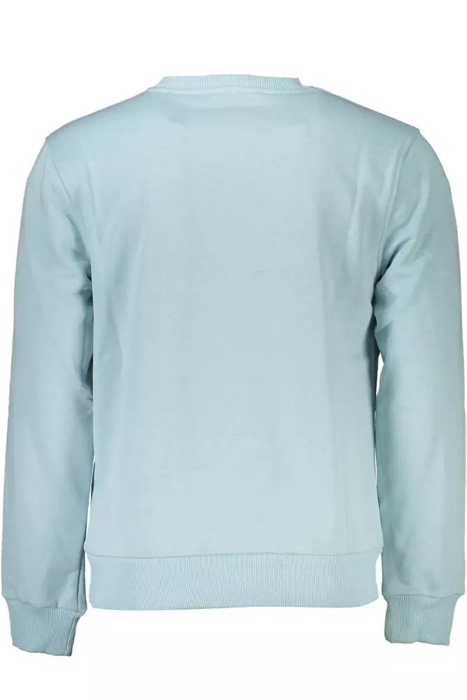 Cavalli Class Light Blue Cotton Sweater