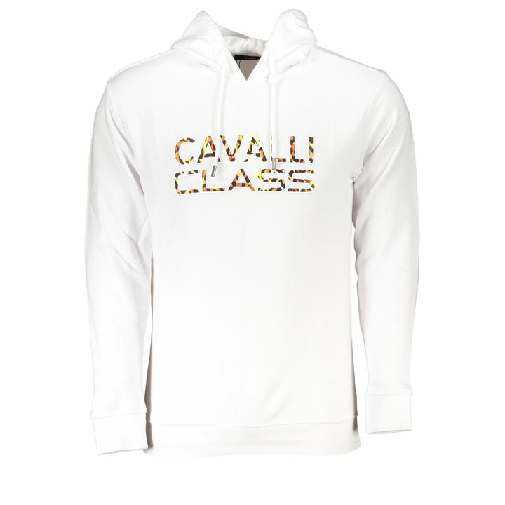 Cavalli Class White Cotton Sweater