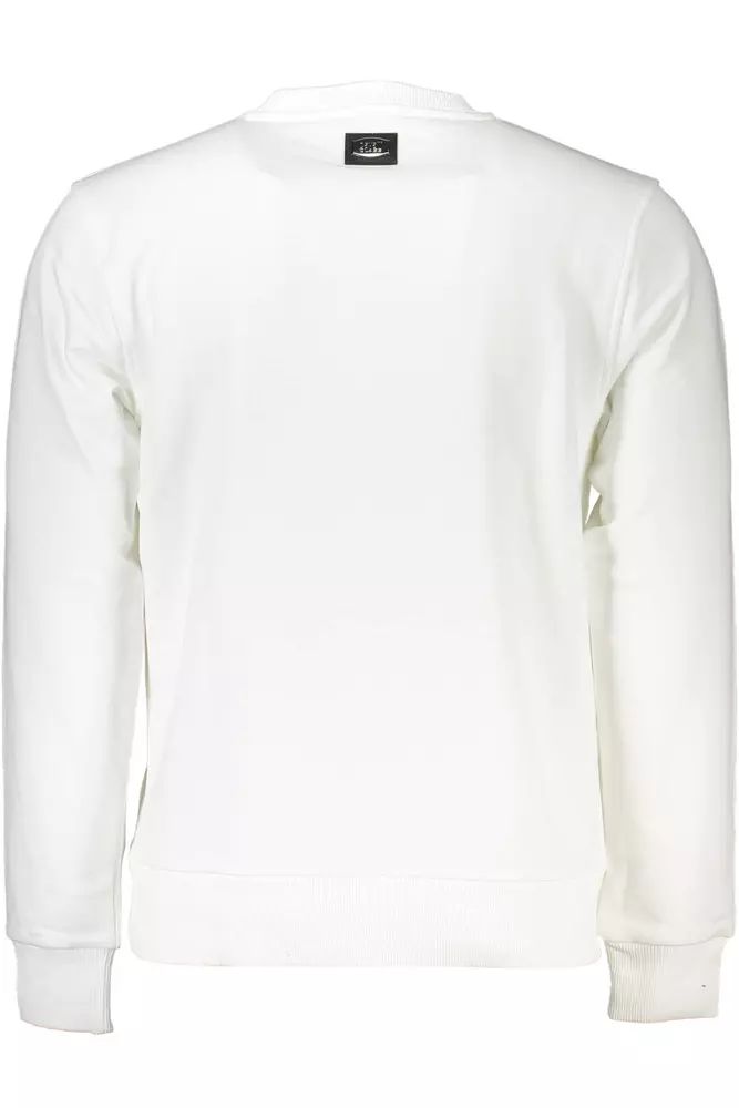 Cavalli Class White Cotton Sweater