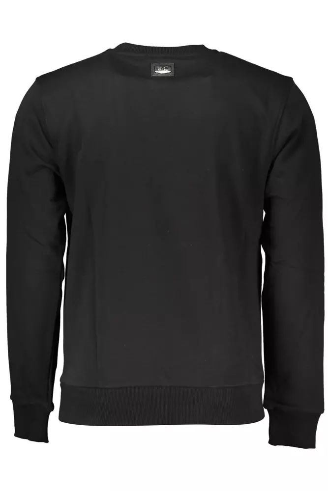 Cavalli Class Black Cotton Sweater