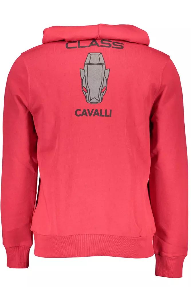 Cavalli Class Pink Cotton Sweater