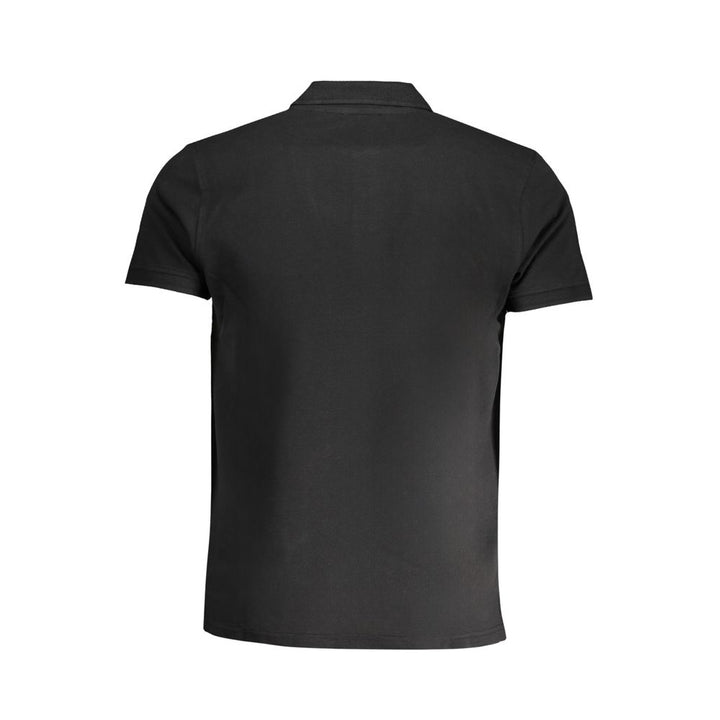 Black Cotton Polo Shirt