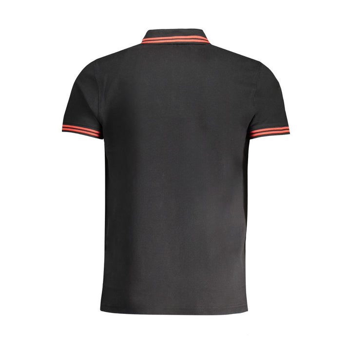 Black Cotton Polo Shirt