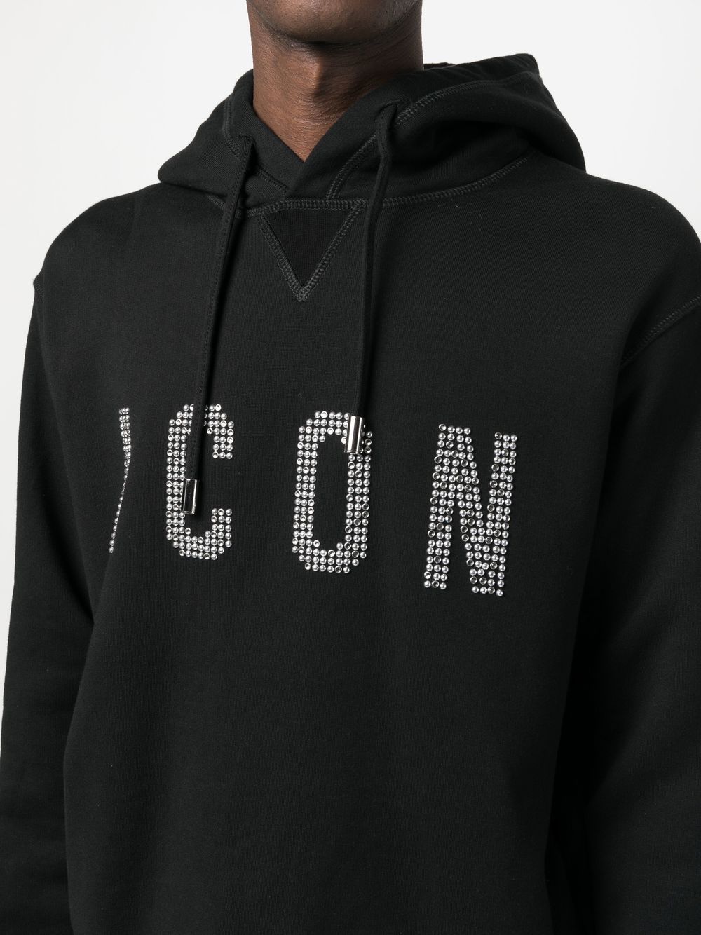 DSQUARED2 Icon studded hoodie-4