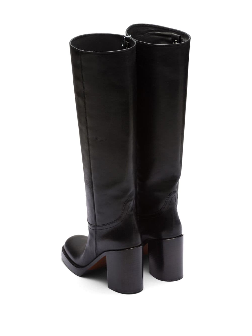 PRADA 90mm knee-high leather boots-3