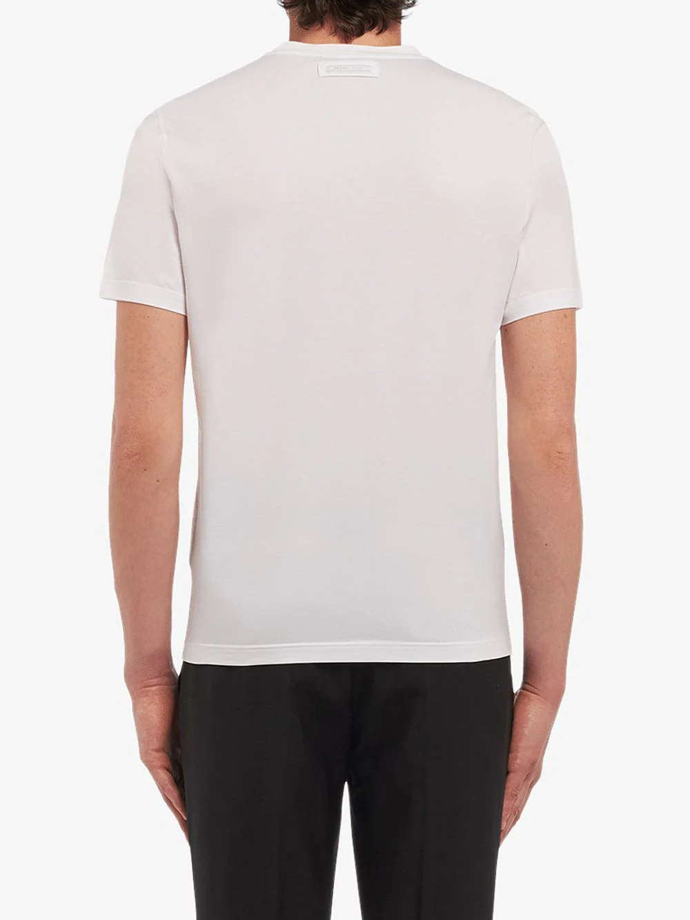 PRADA classic fitted t-shirt white-11