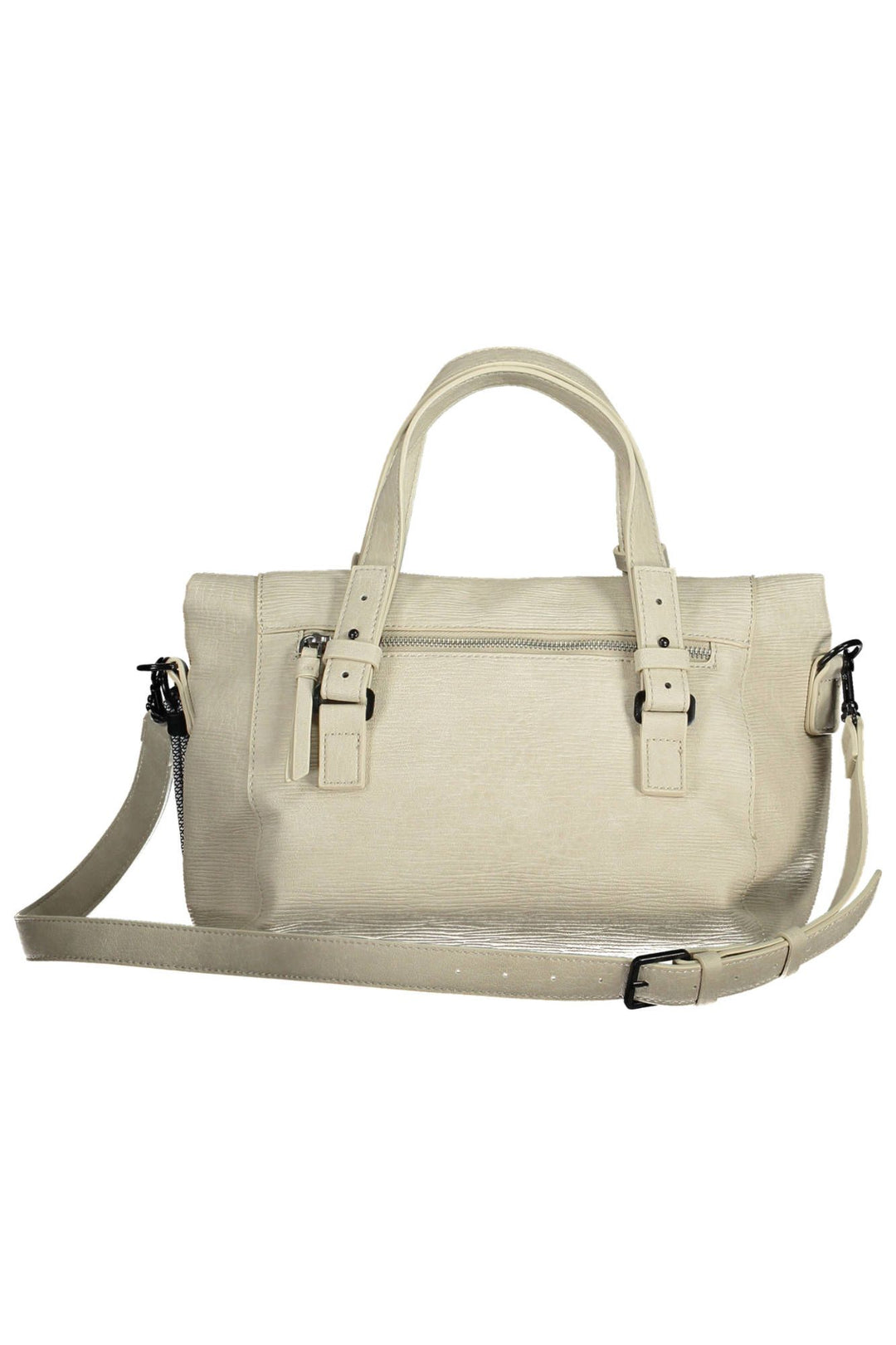 Desigual Chic White Contrasting Detail Handbag