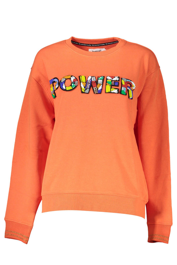 Desigual Orange Cotton Sweater