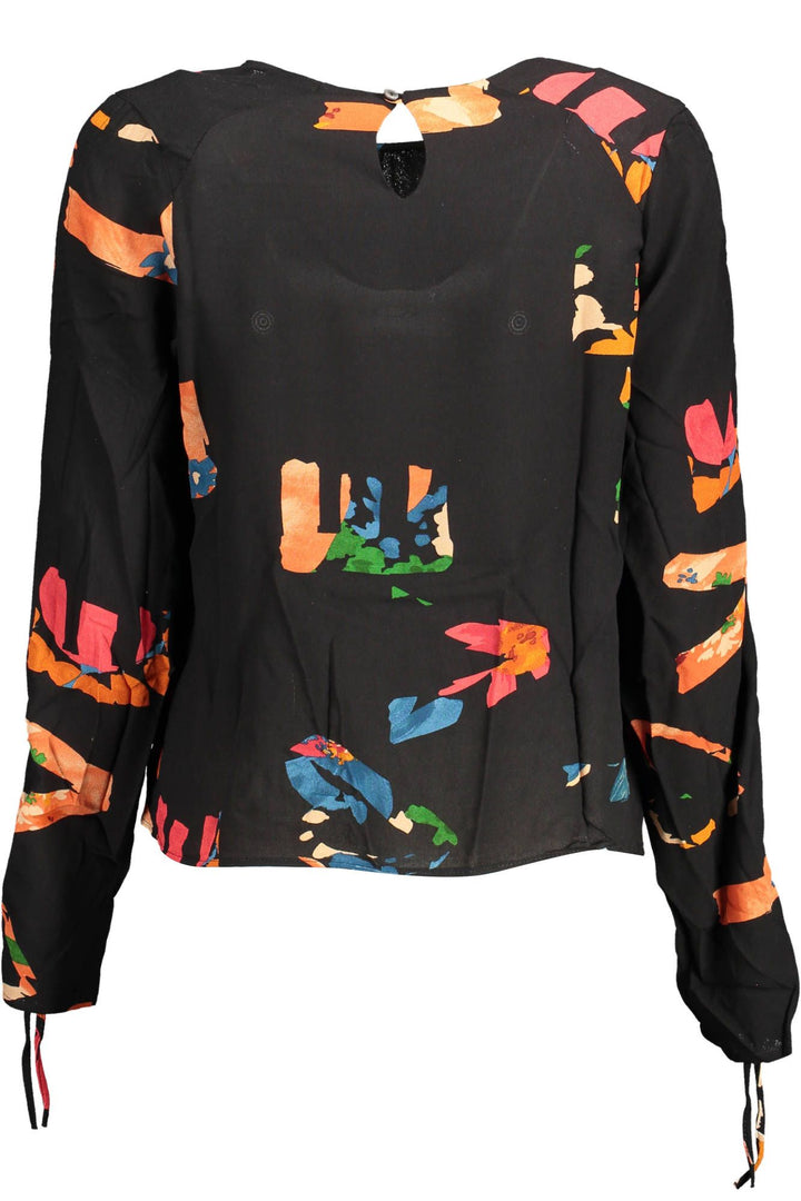 Desigual Black Viscose Sweater