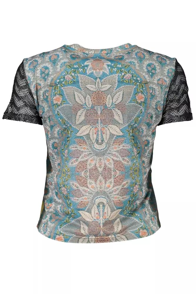 Desigual Light Blue Polyester Tops & T-Shirt