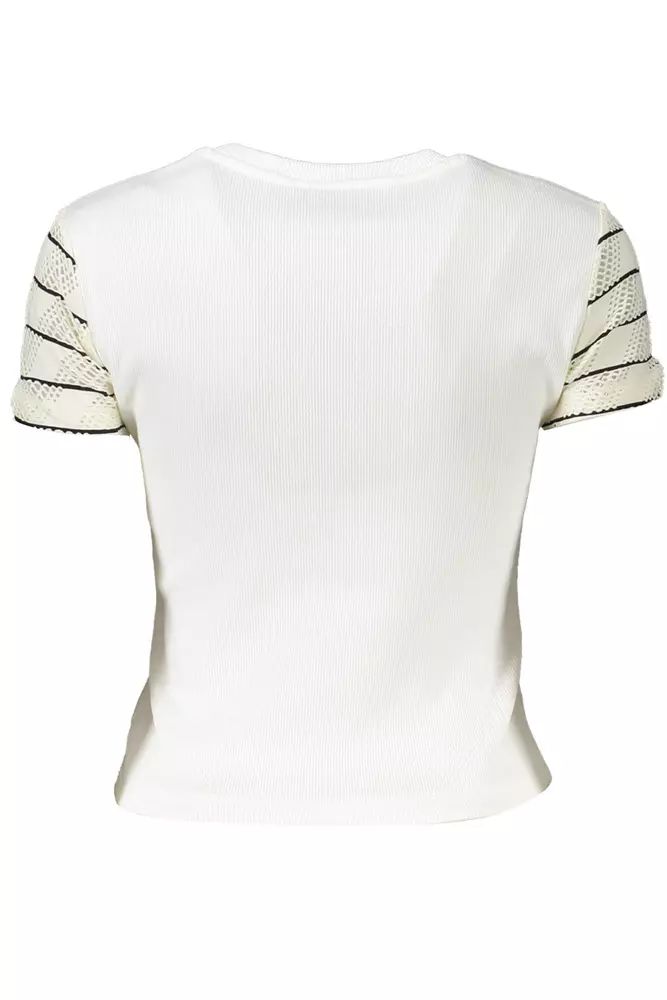 Desigual White Cotton Tops & T-Shirt