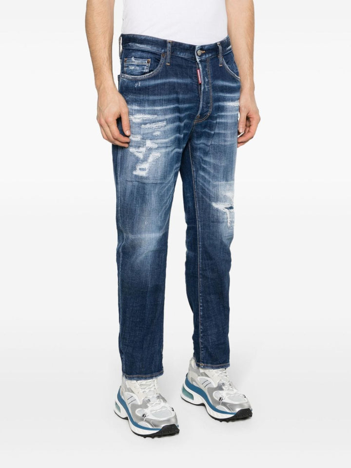 distressed washed-denim jeans-2