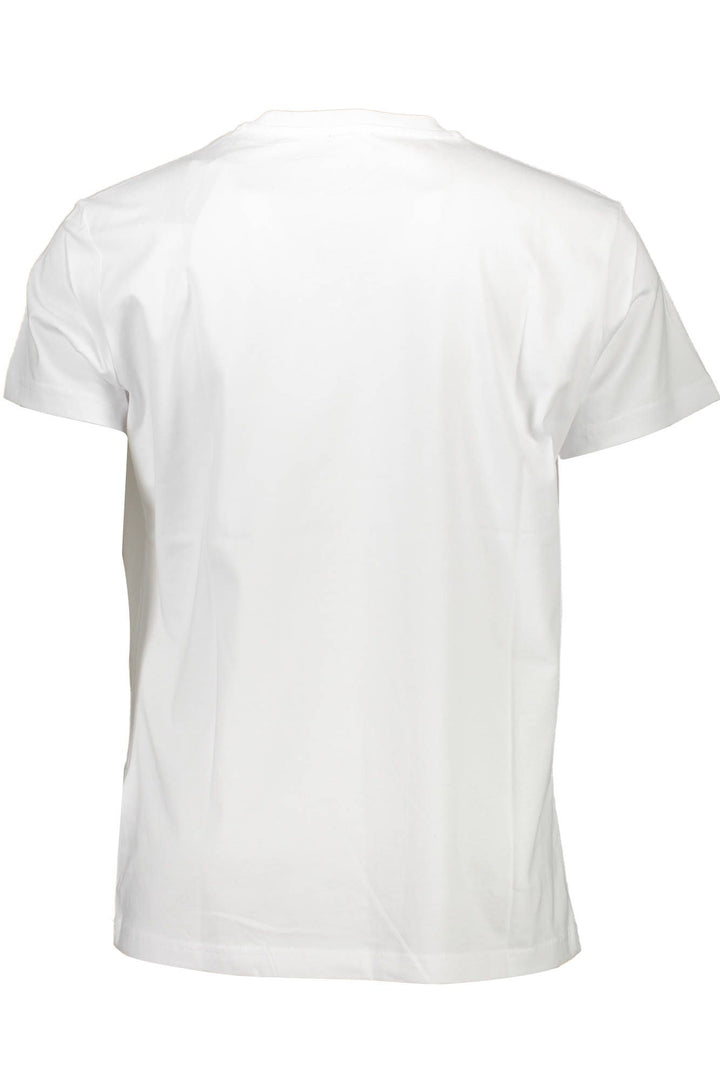 Diesel Crisp White Crew Neck Tee with Iconic Print