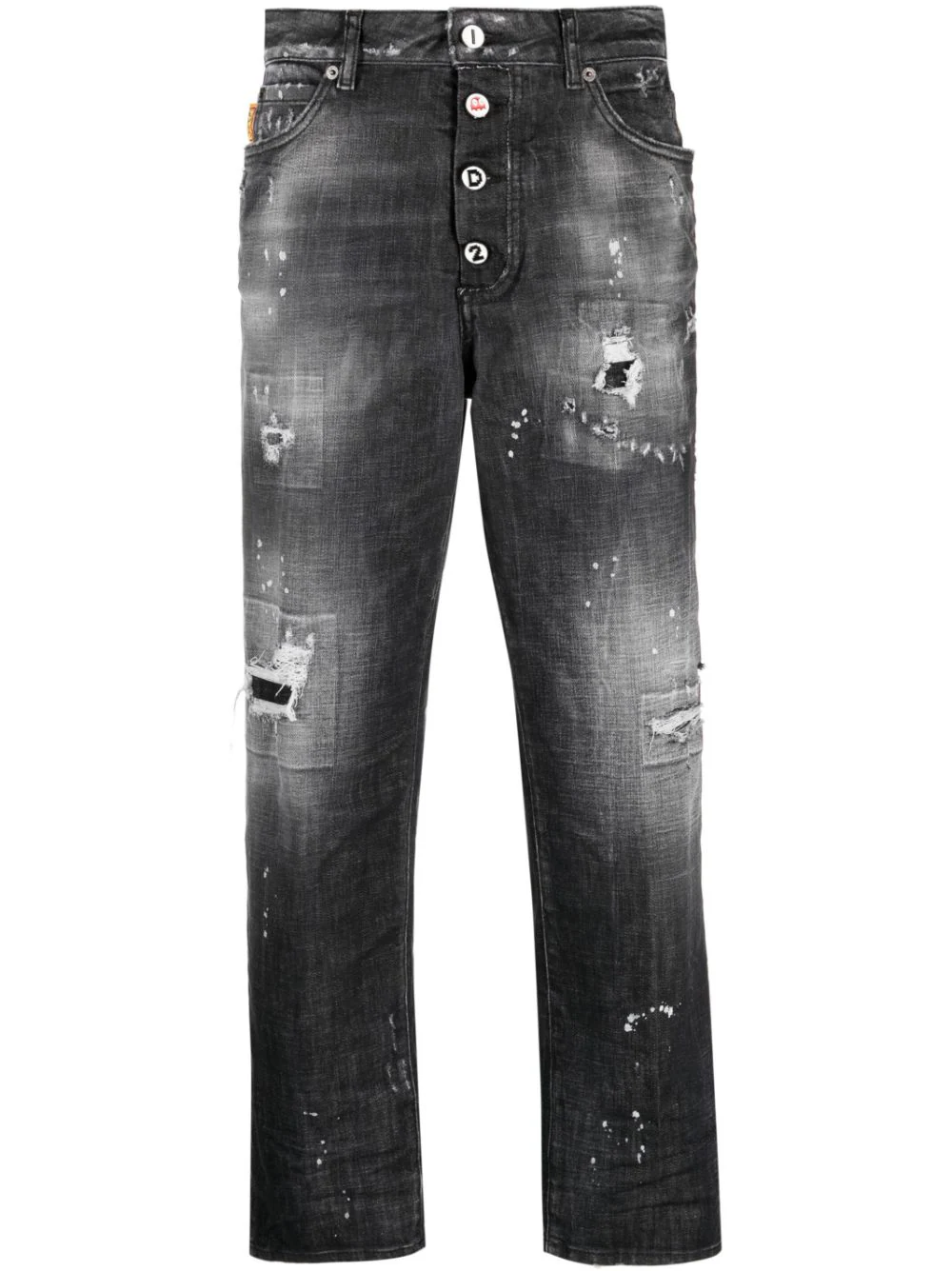 DSQUARED2 distressed tapered jeans-0
