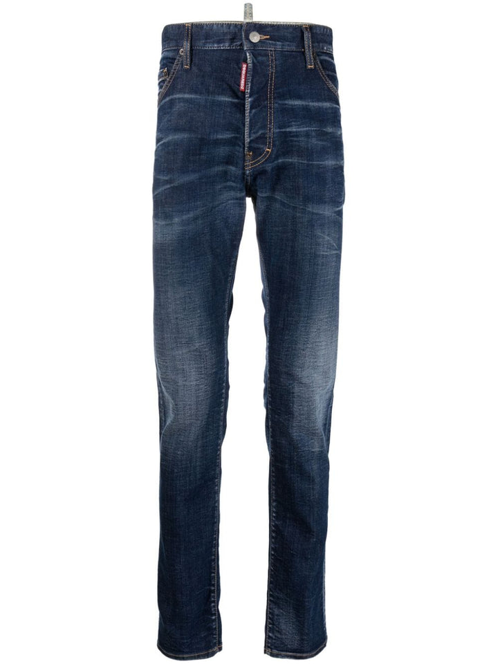 Cool Guy mid-rise slim-leg jeans-0