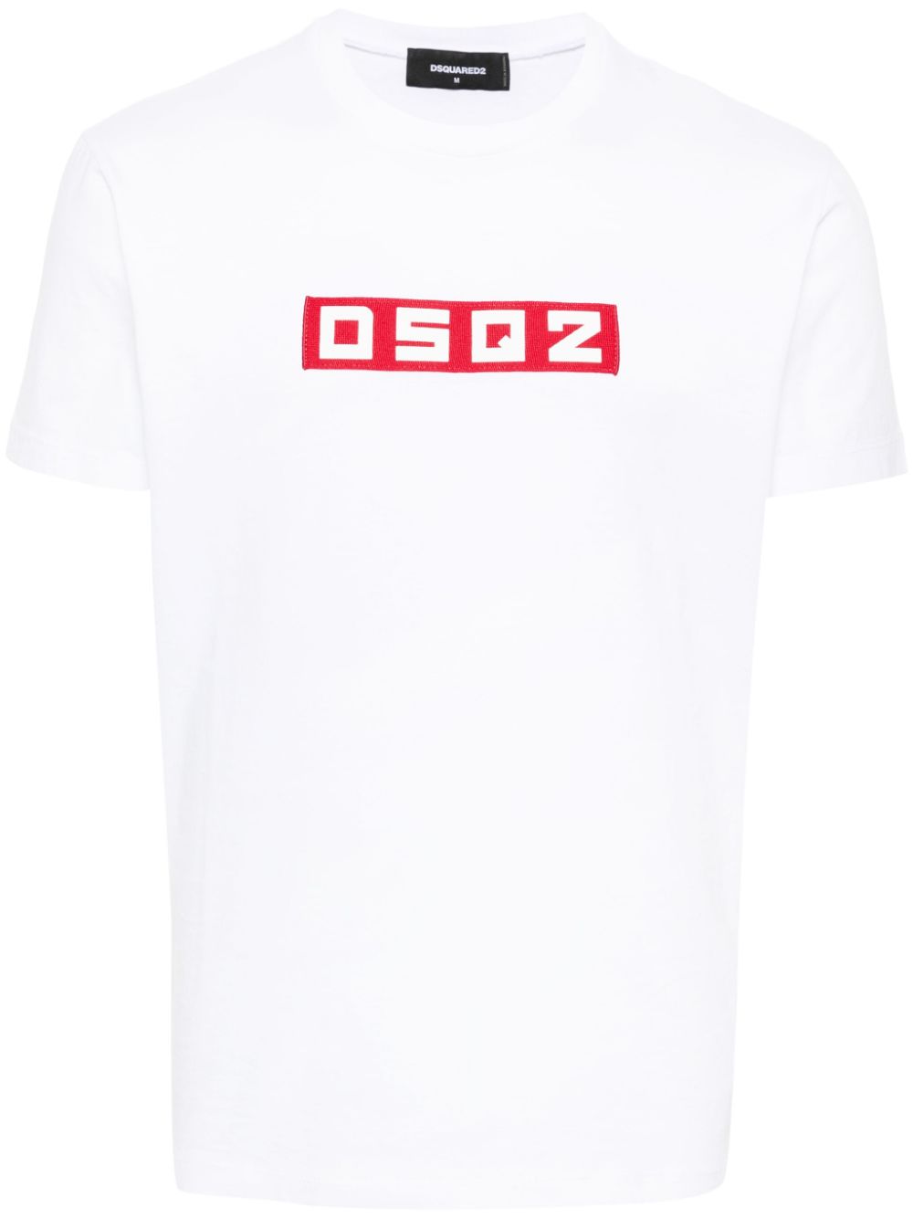 DSQ2 logo-appliqué T-shirt-0