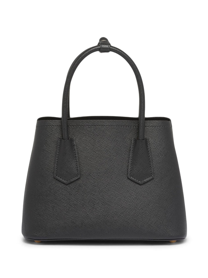 Double Saffiano leather tote bag-4