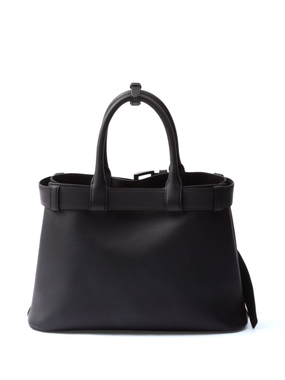 medium belted leather handbag-2