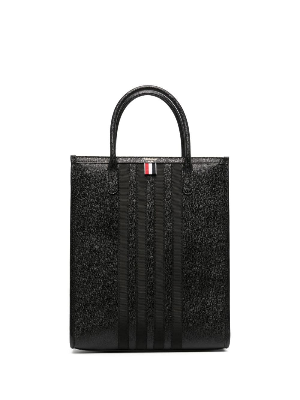 4-Bar leather tote bag-0