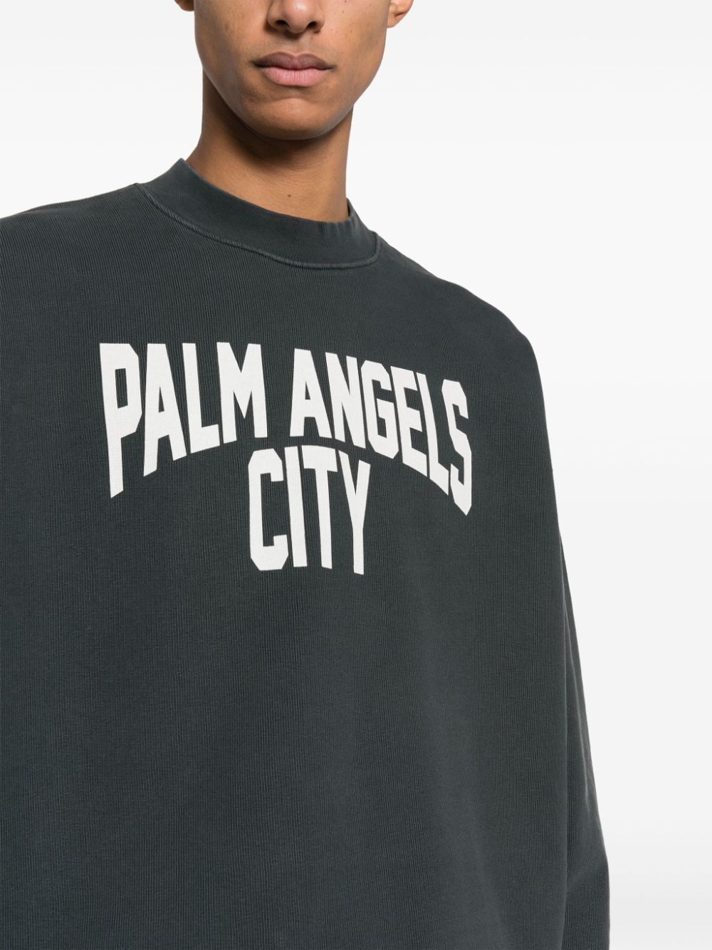 PA City washed cotton sweatshirt-4