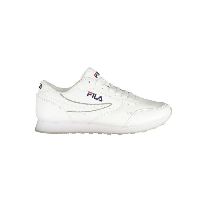 Pristine White Sports Sneakers with Contrast Accents