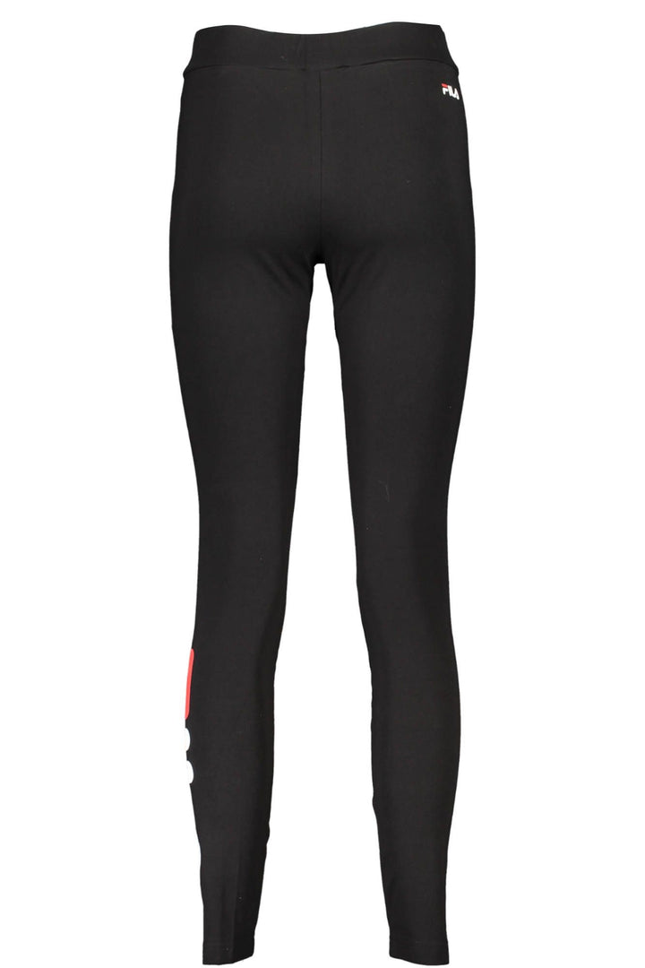 Elastic High-Waist Logo Print Leggings