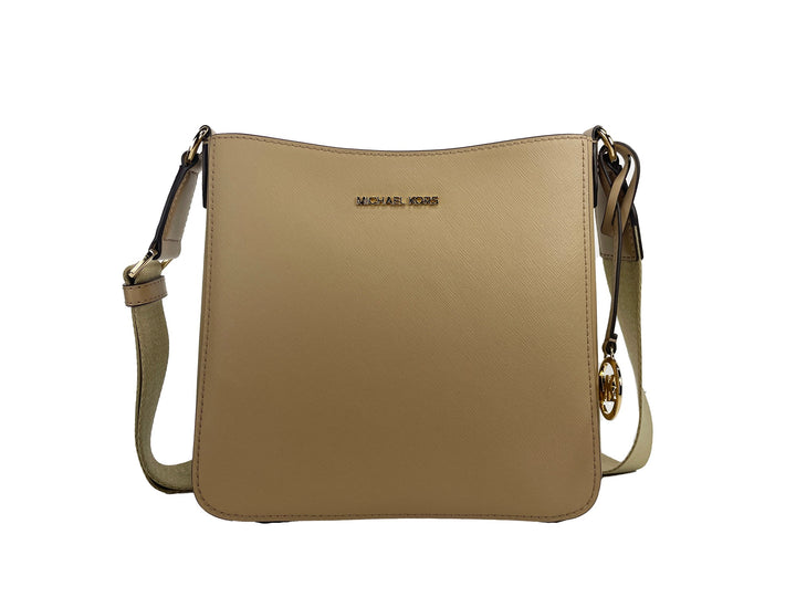 Jet Set Small Messenger Crossbody Bag Camel