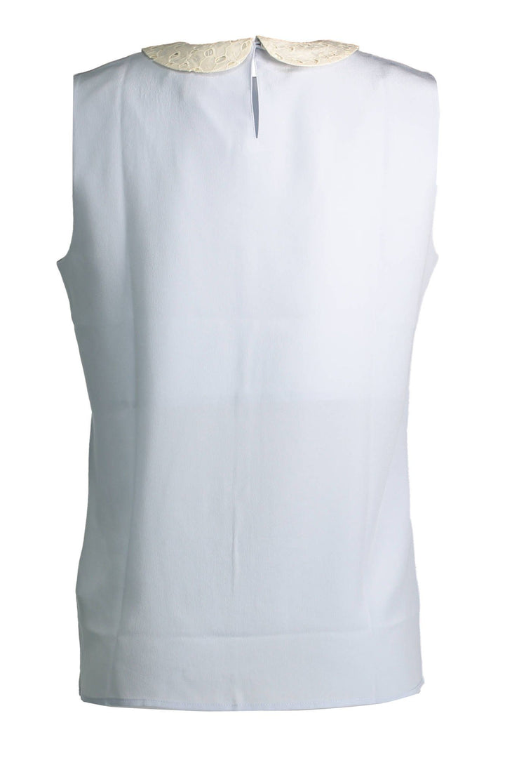 Elegant Silk Tank with Removable Collar