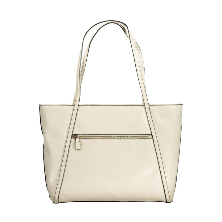 Beige Polyethylene Handbag