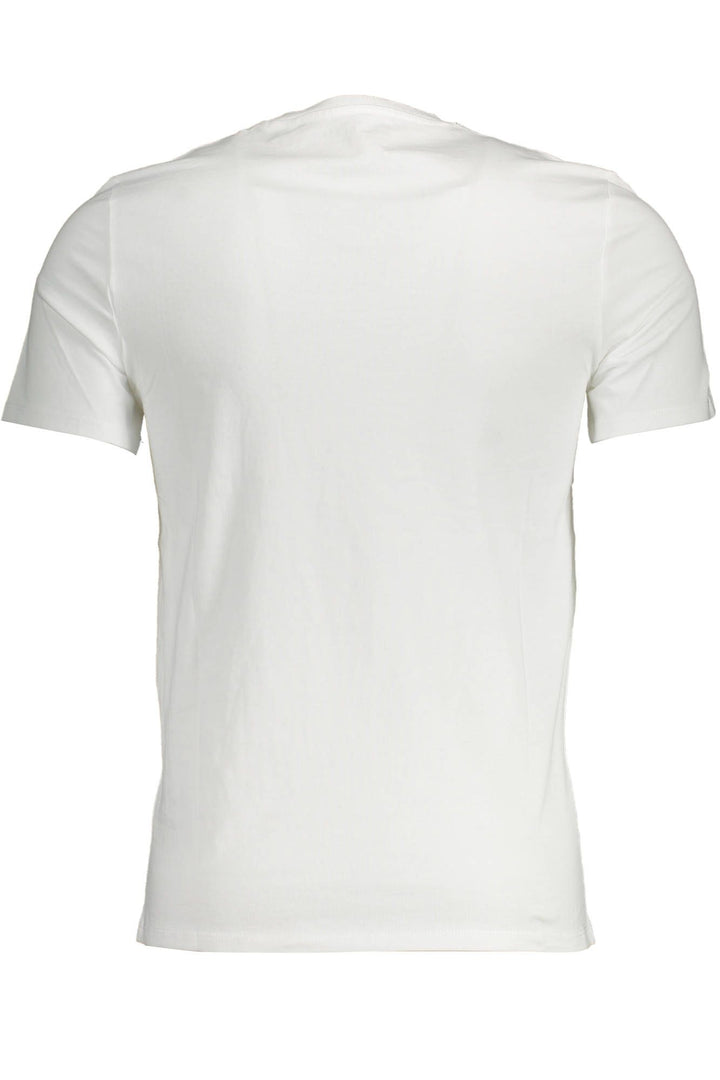 Elegant V-Neck Slim White Tee