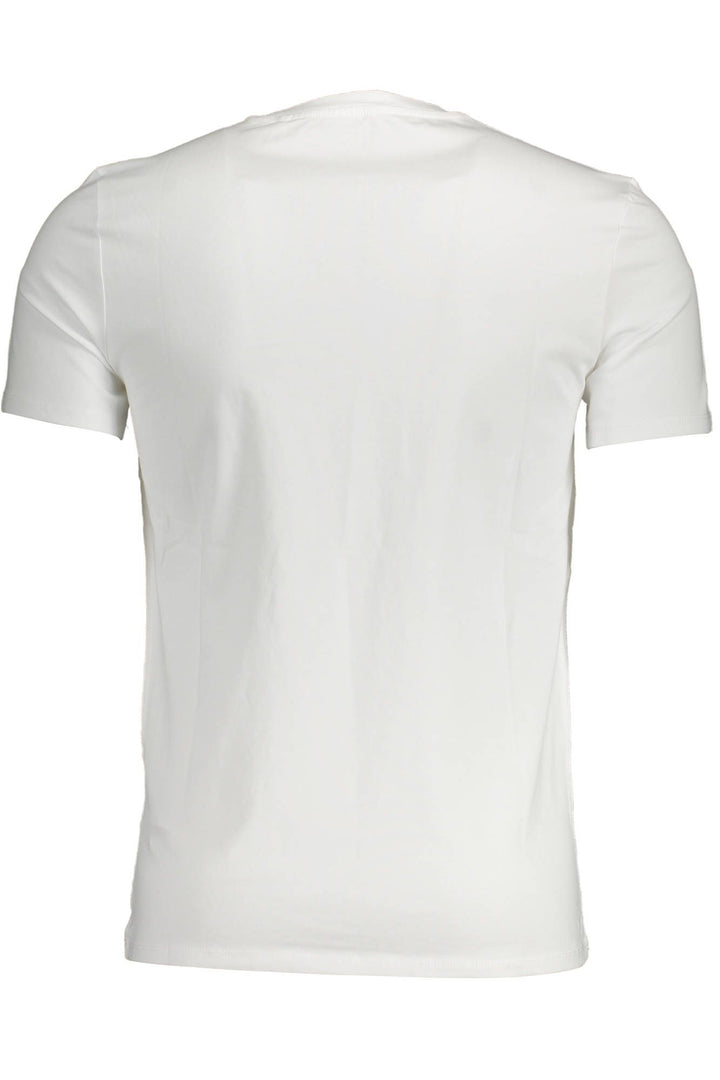 Guess Jeans Sleek White Round Neck Slim Fit Tee