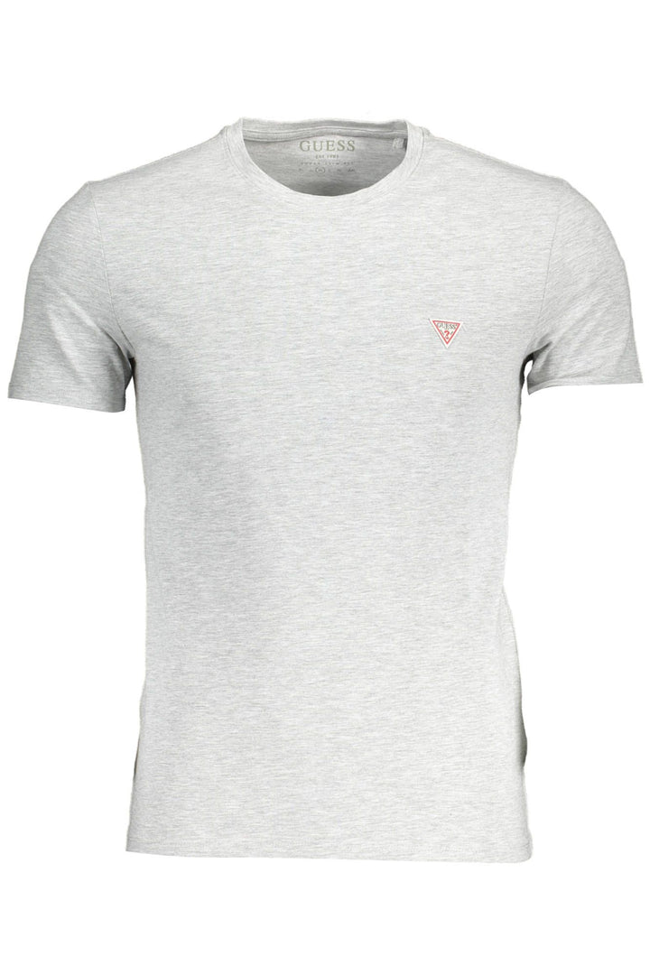 Guess Jeans Essential Gray Crew Neck Logo Tee