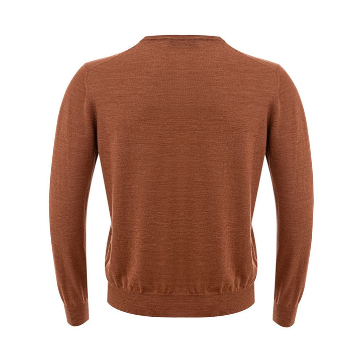 Elegant Woolen Brown Sweater for Men