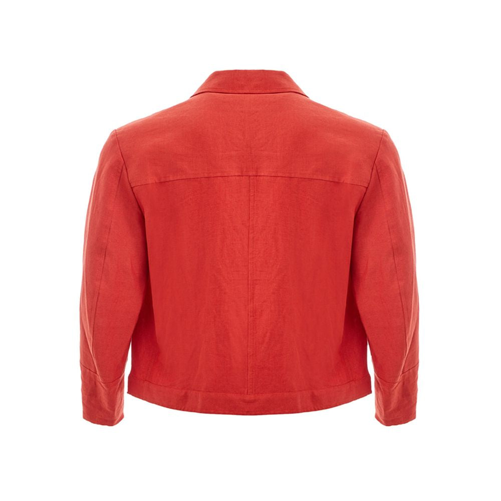 Sealup Chic Orange Polyester Jacket for Men