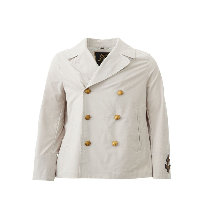 Sealup Elegant White Polyester Sealup Jacket