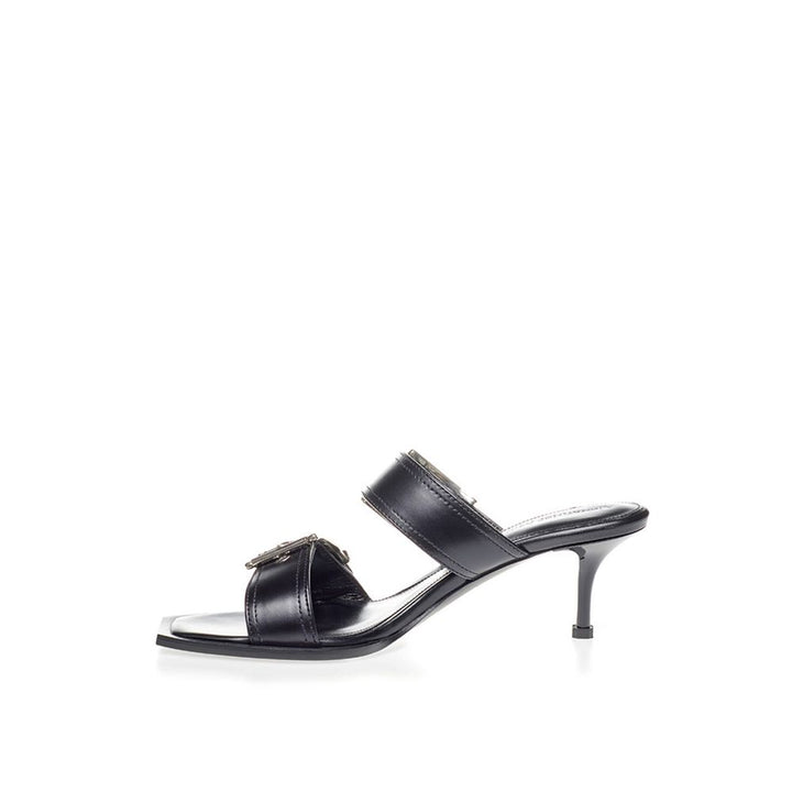 Alexander Mcqueen Elegant Leather Stiletto Sandals