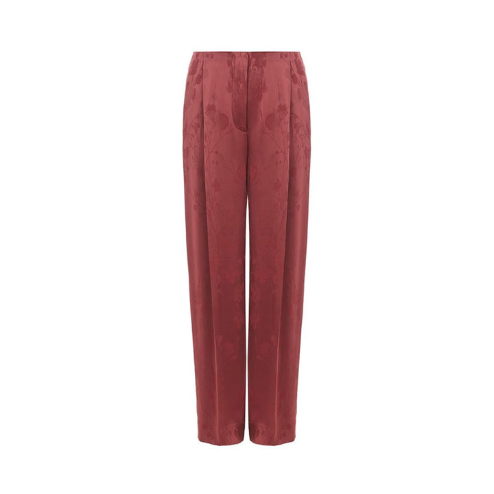 Lardini Elegant Red Tailored Acetate Pants